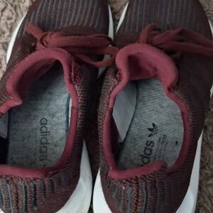 Adidas Kids Burgundy Sneakers